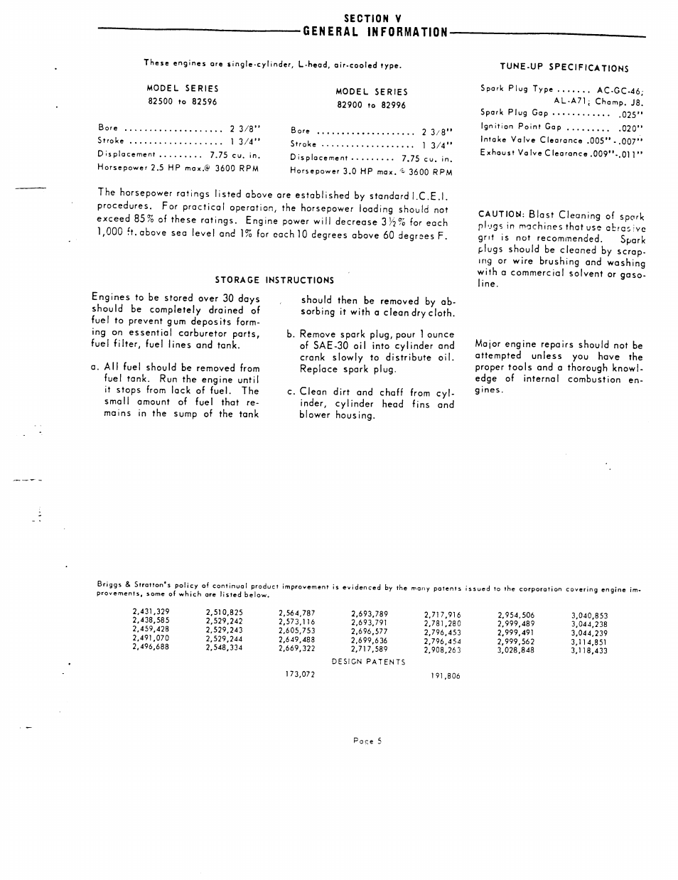 Briggs & Stratton Model 82900 User Manual | Page 7 / 8