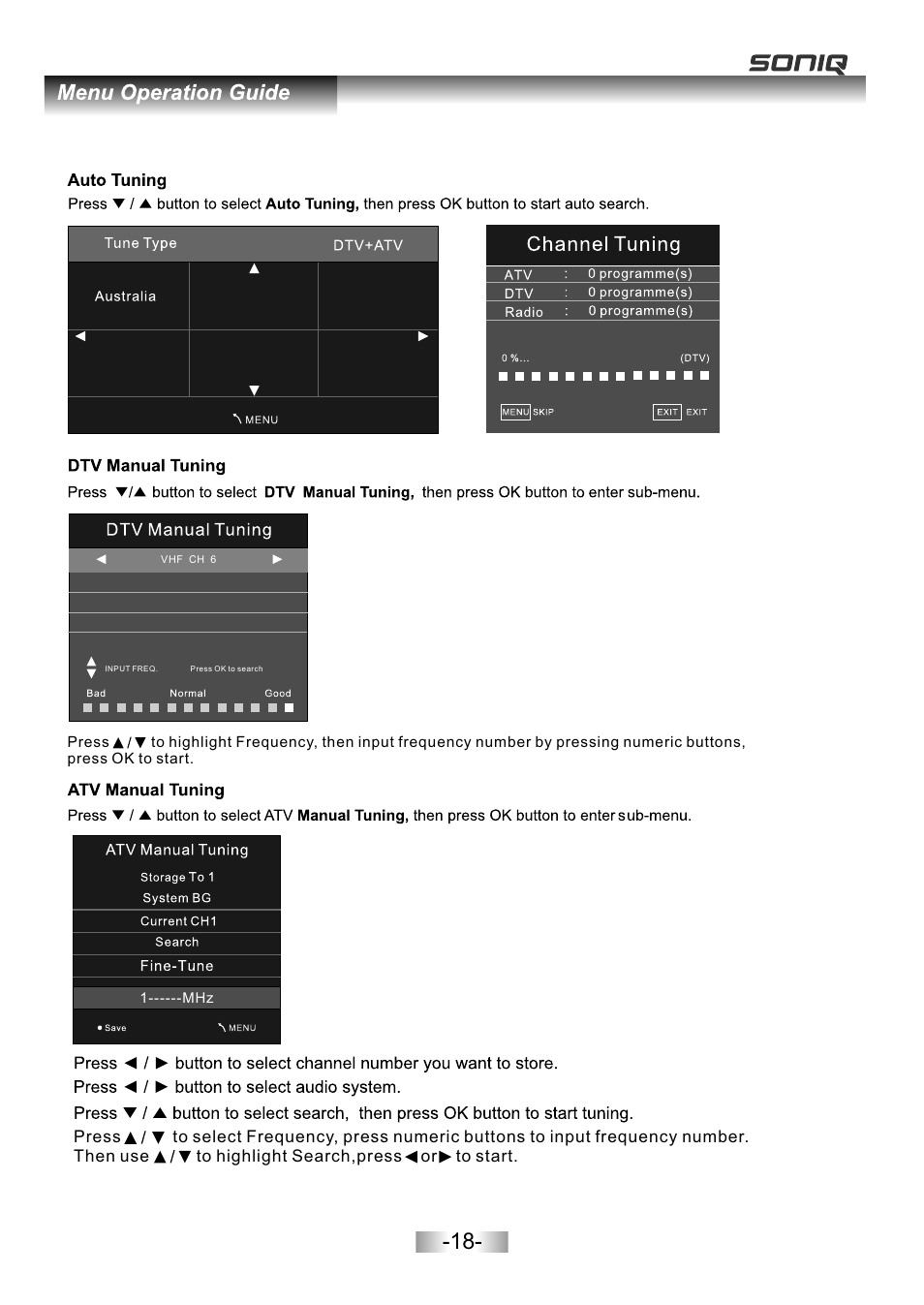 页面 20 | SONIQ E26Z11B User Manual | Page 19 / 45