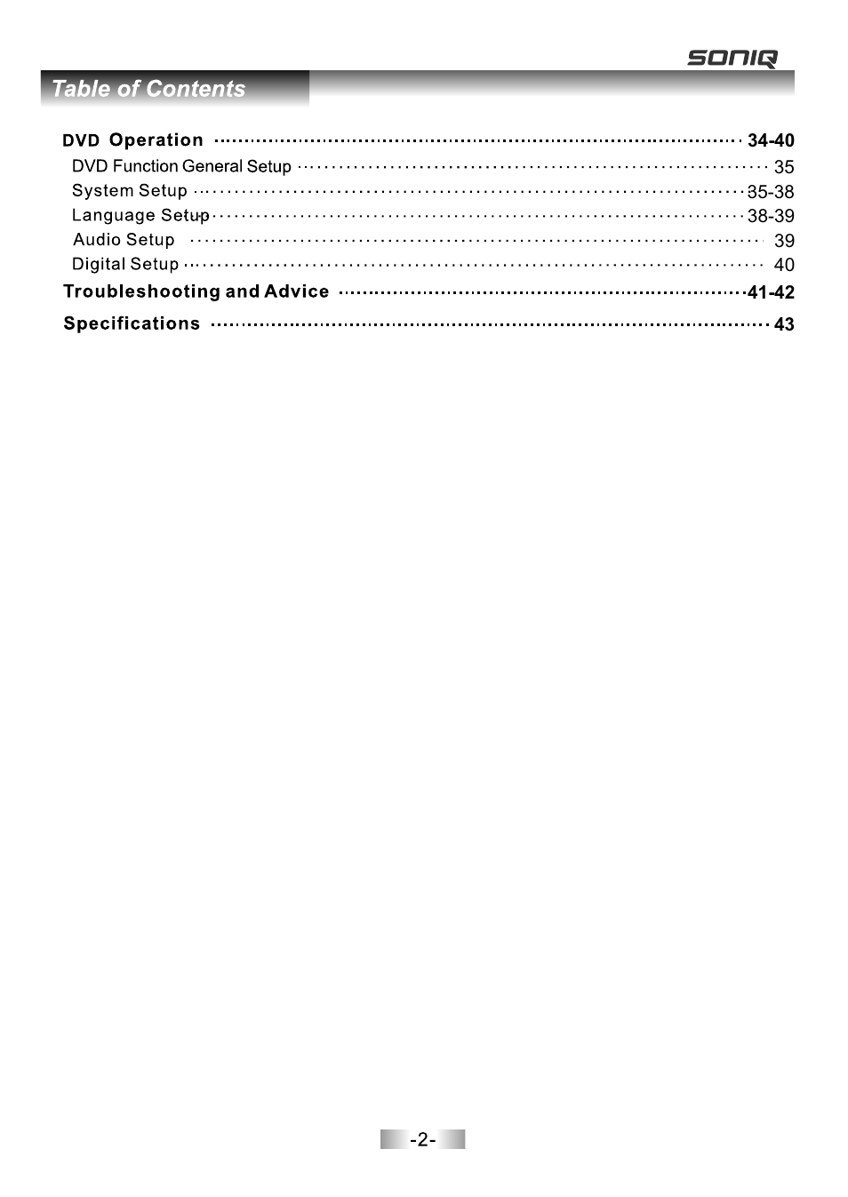 页面 4 | SONIQ E26Z11B User Manual | Page 3 / 45