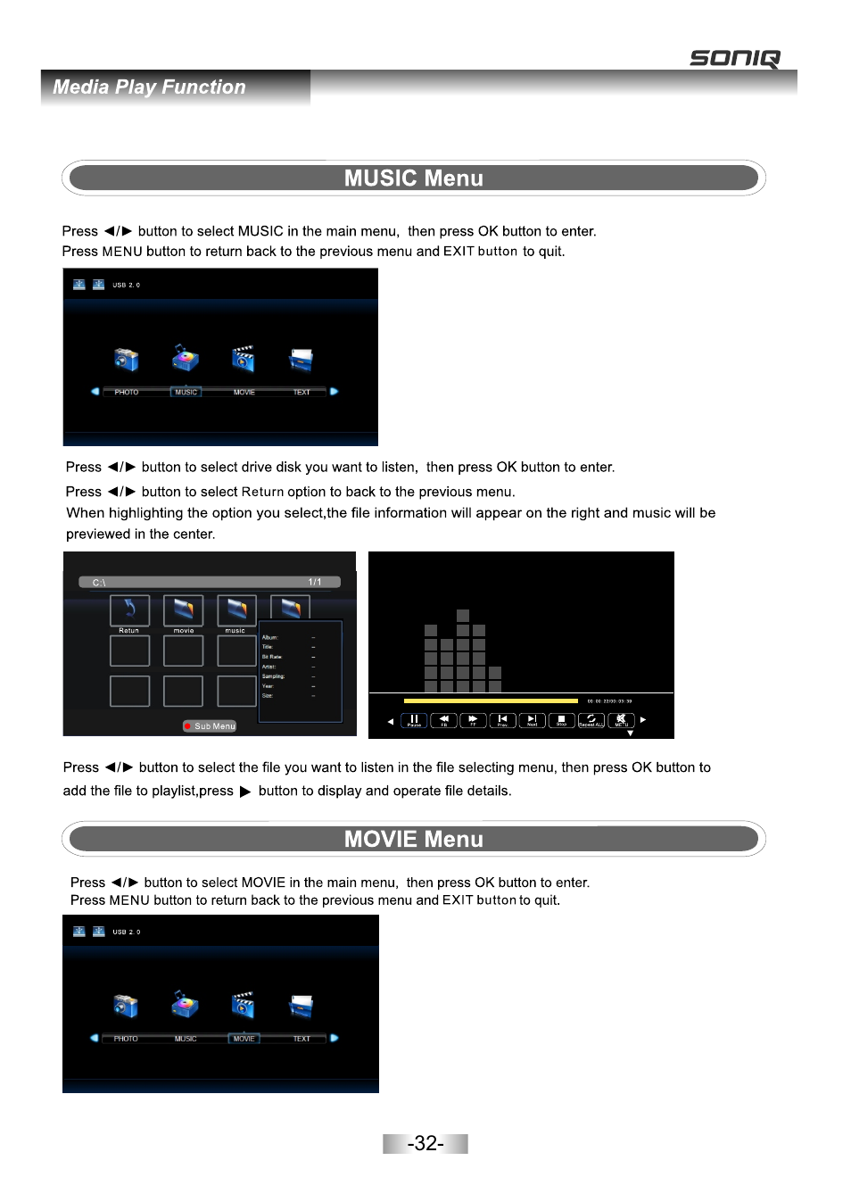 页面 34 | SONIQ E26Z11B User Manual | Page 33 / 45