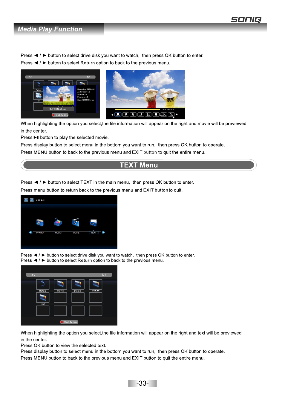 页面 35 | SONIQ E26Z11B User Manual | Page 34 / 45