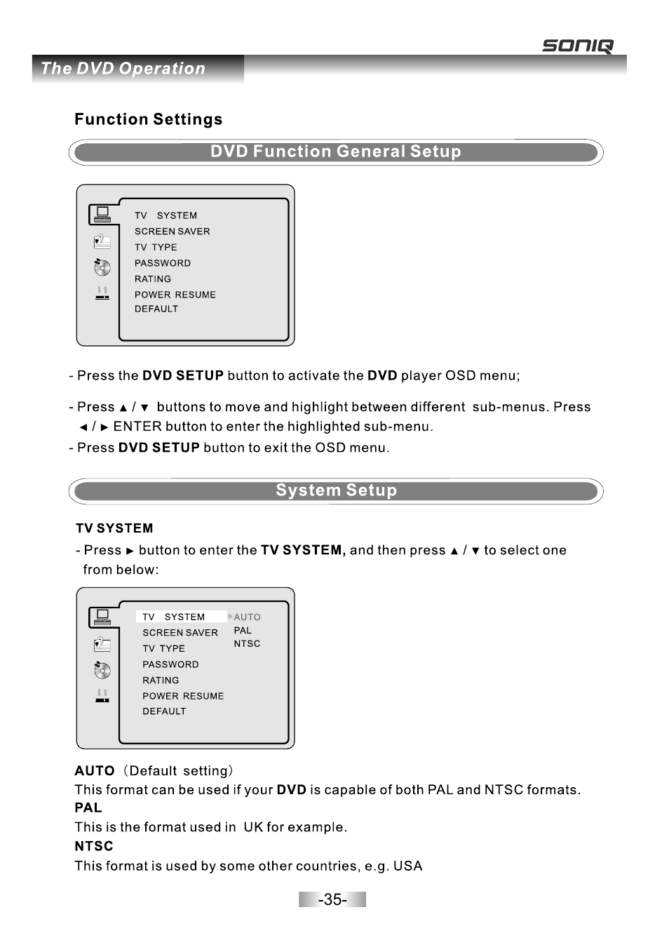 页面 37 | SONIQ E26Z11B User Manual | Page 36 / 45