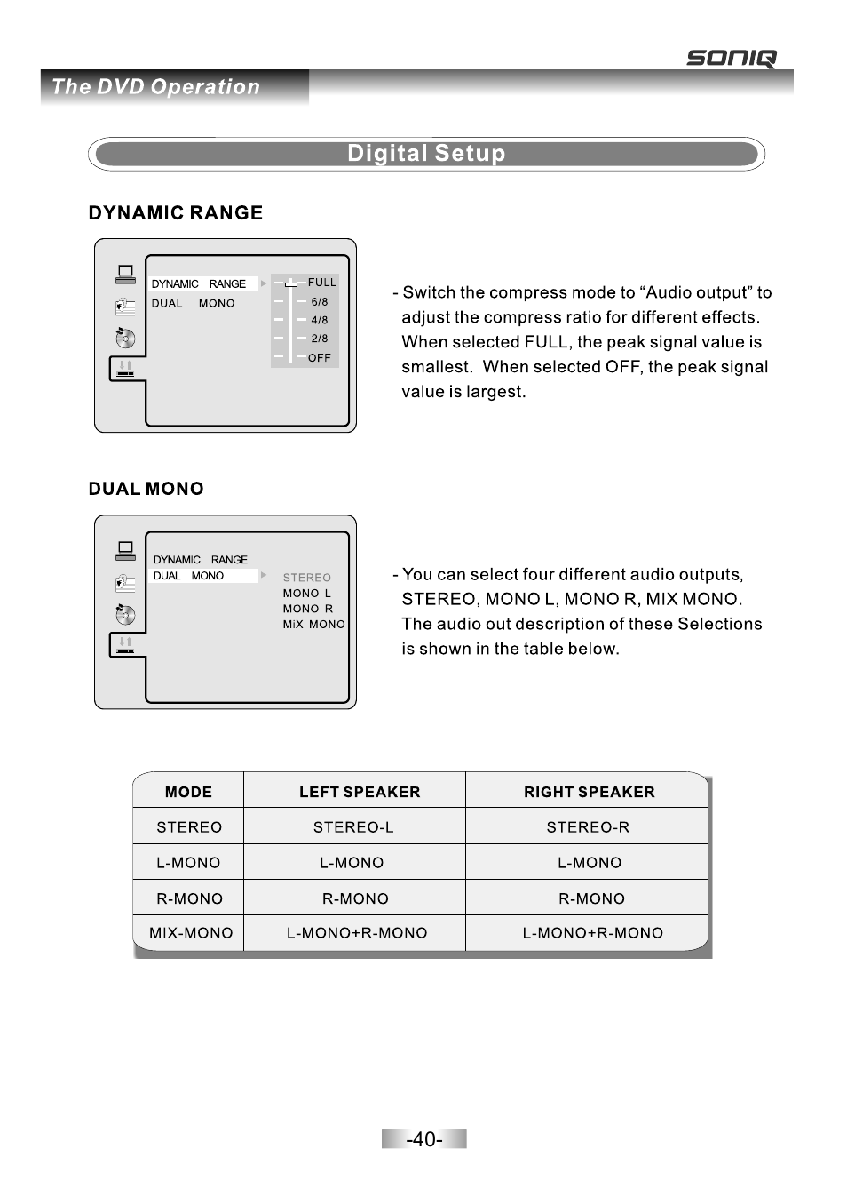 页面 42 | SONIQ E26Z11B User Manual | Page 41 / 45