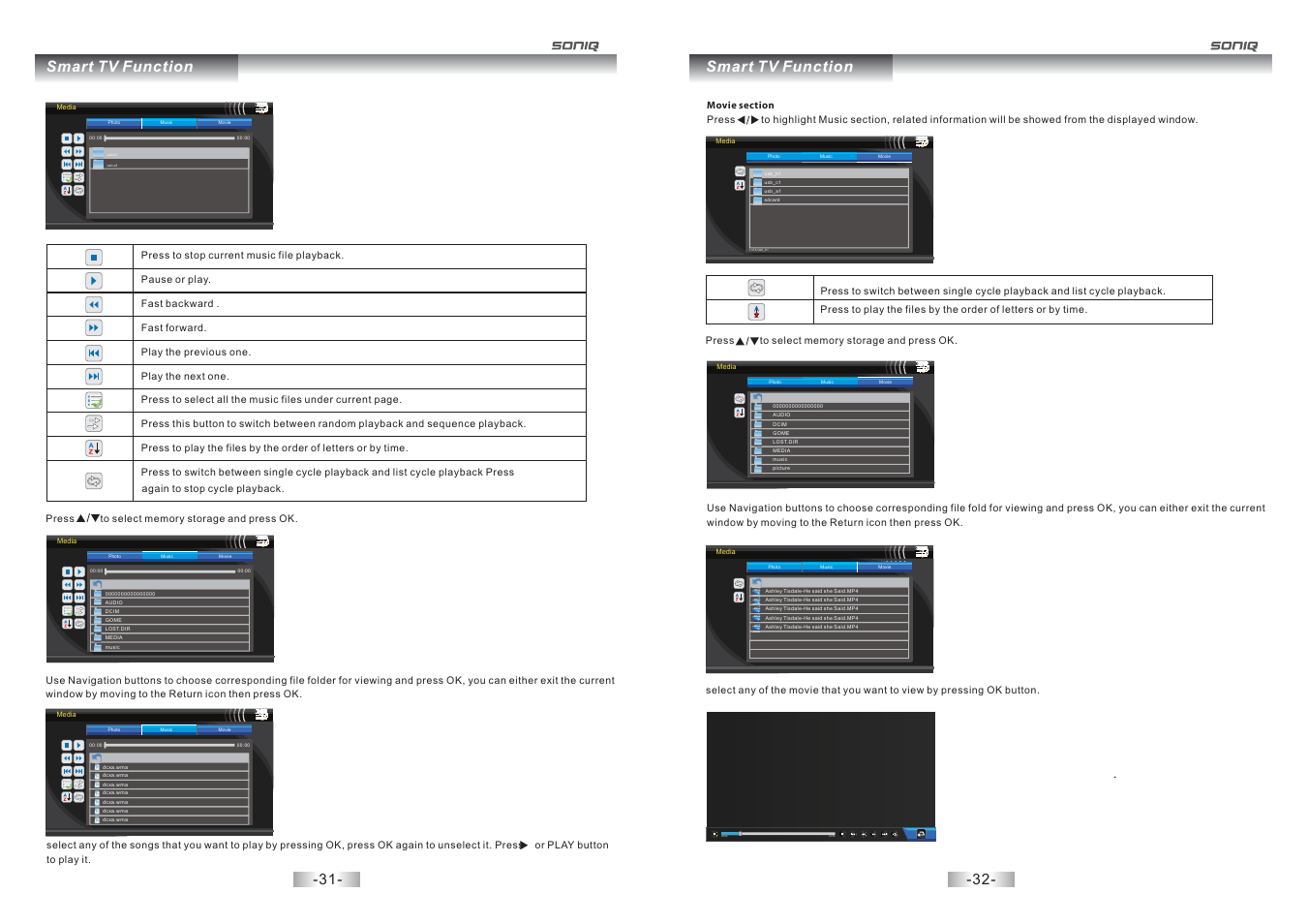 Smart tv function | SONIQ E32S12A User Manual | Page 17 / 25