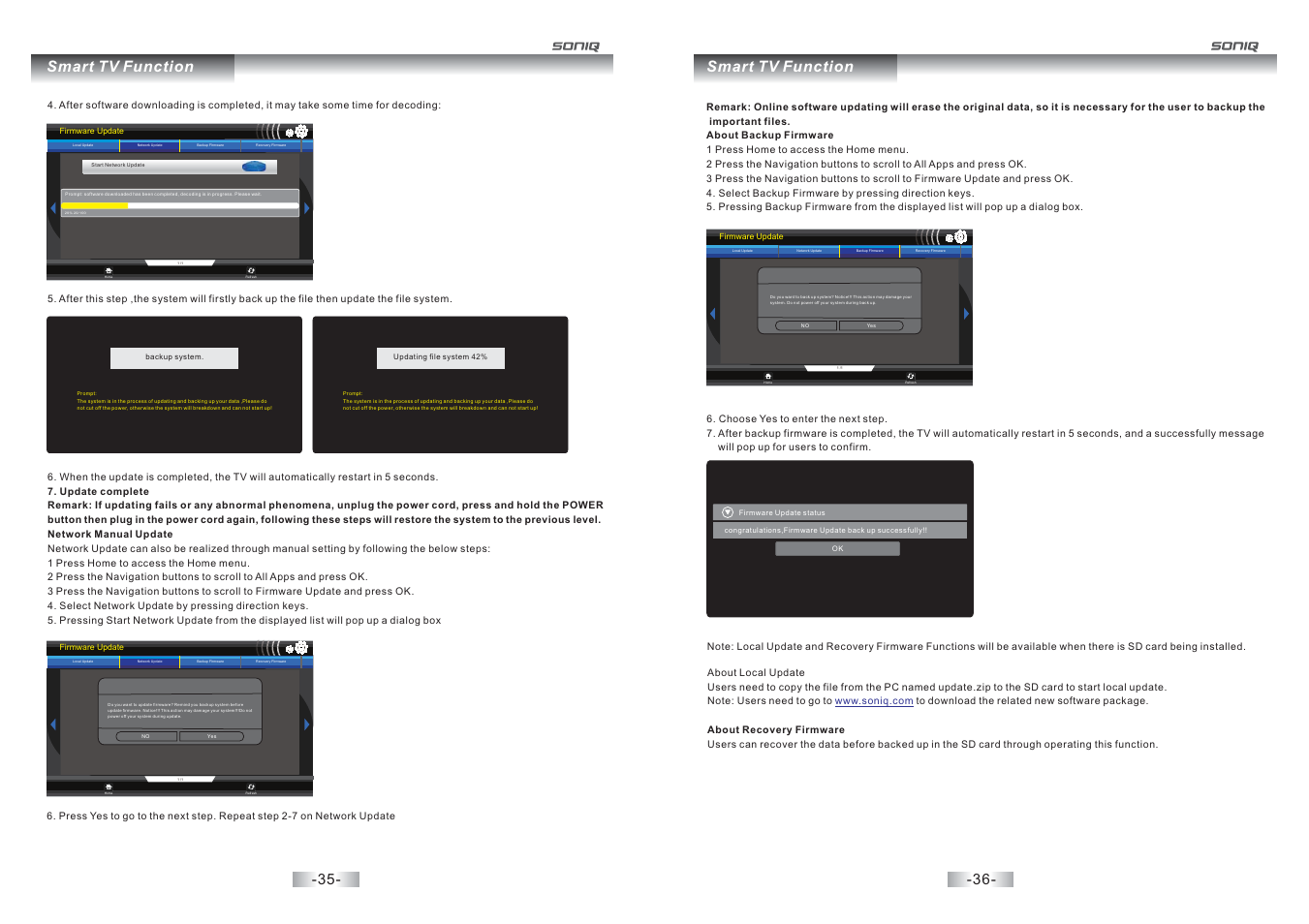 Smart tv function | SONIQ E32S12A User Manual | Page 19 / 25