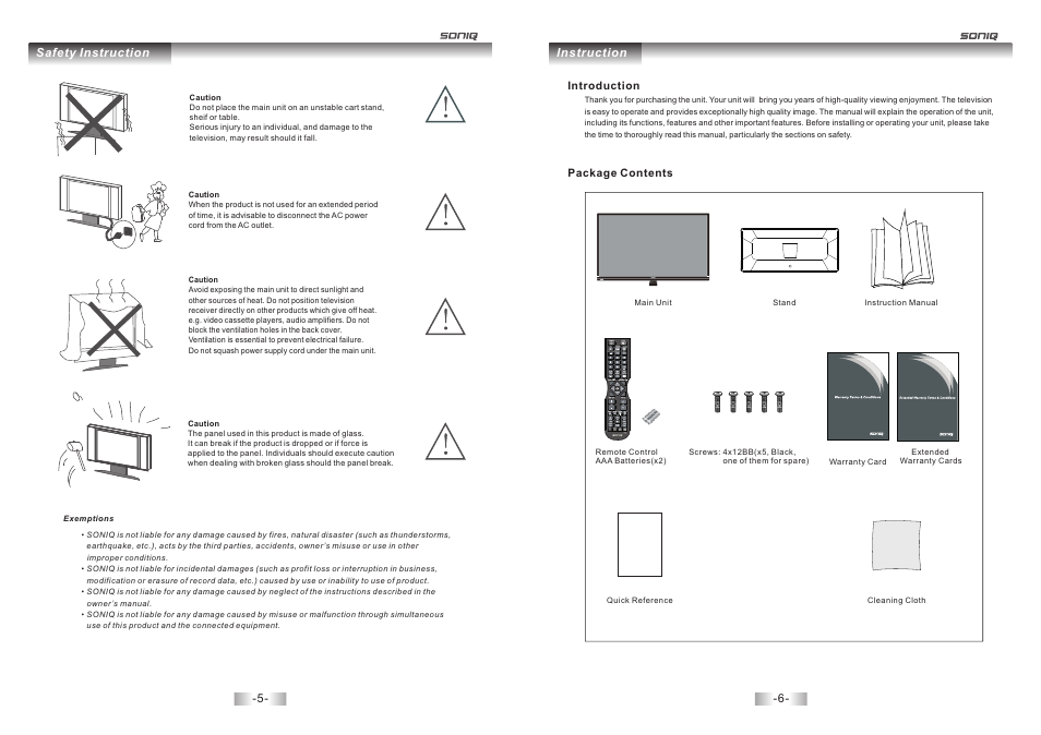 SONIQ E32W13A User Manual | Page 4 / 17