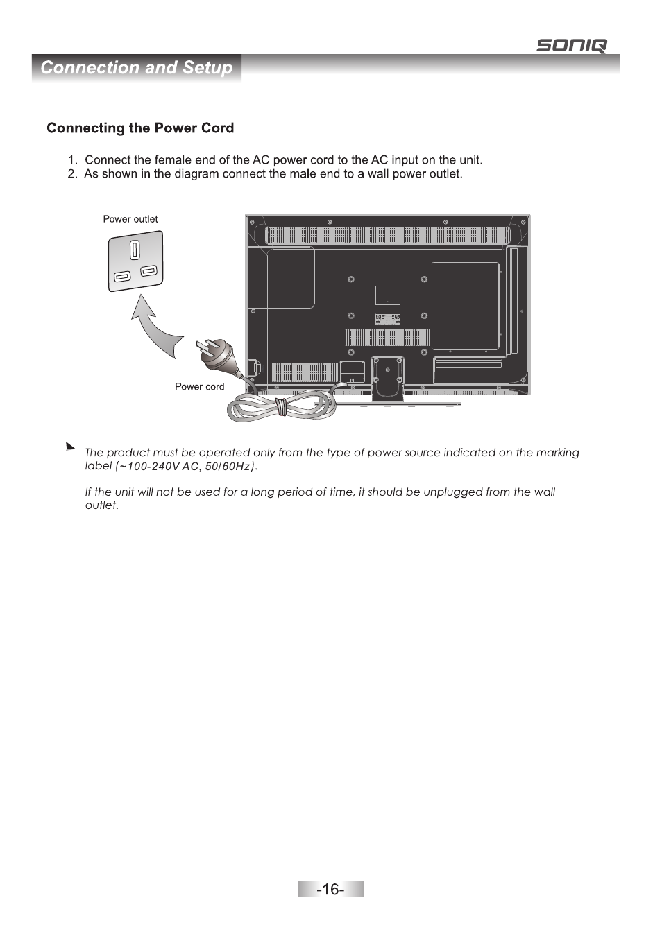 页 17 | SONIQ E32Z10A User Manual | Page 17 / 35