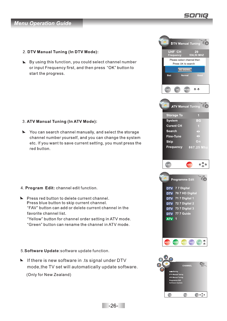 页 27 | SONIQ E32Z10A User Manual | Page 27 / 35