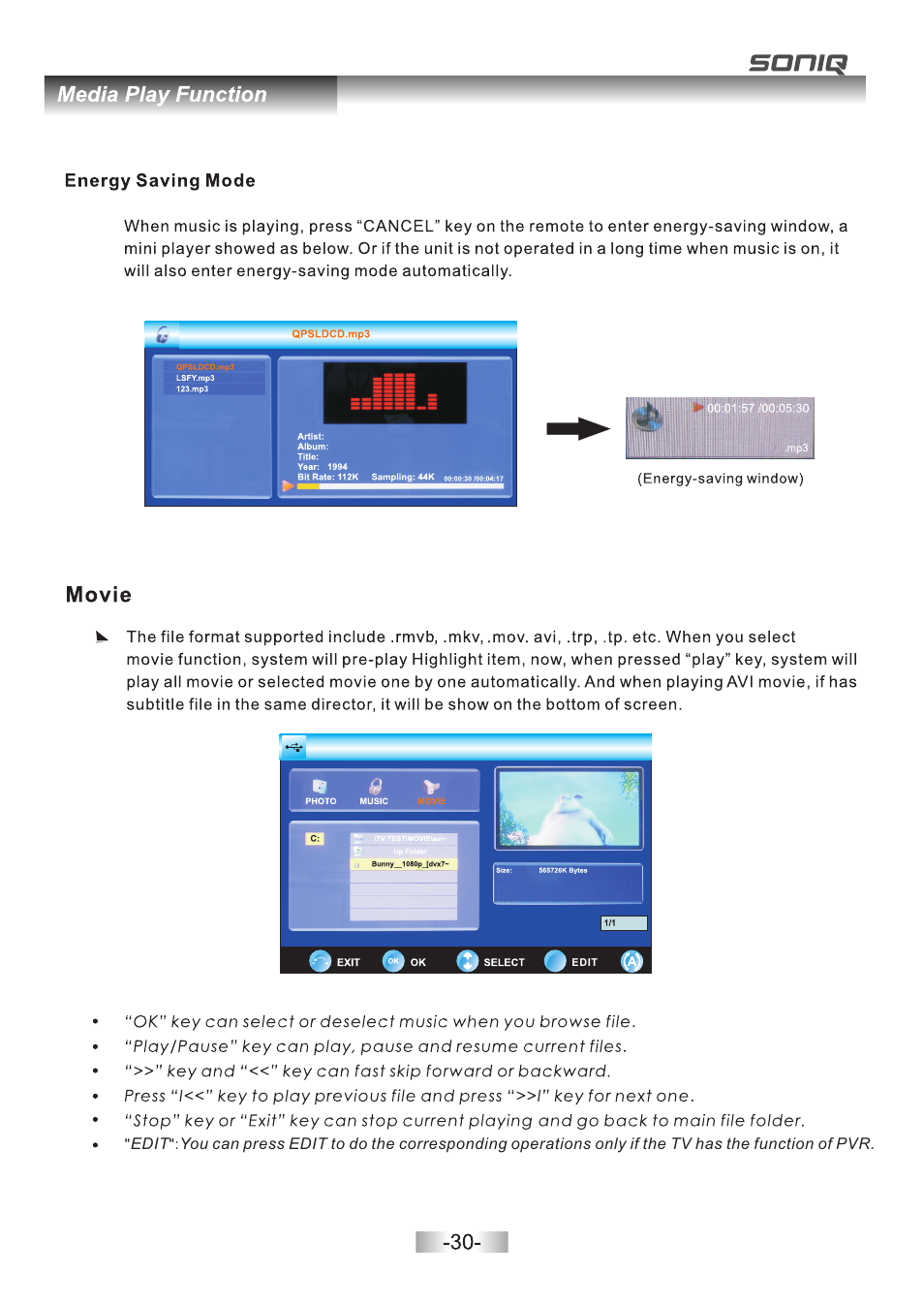 页 31 | SONIQ E32Z10A User Manual | Page 31 / 35