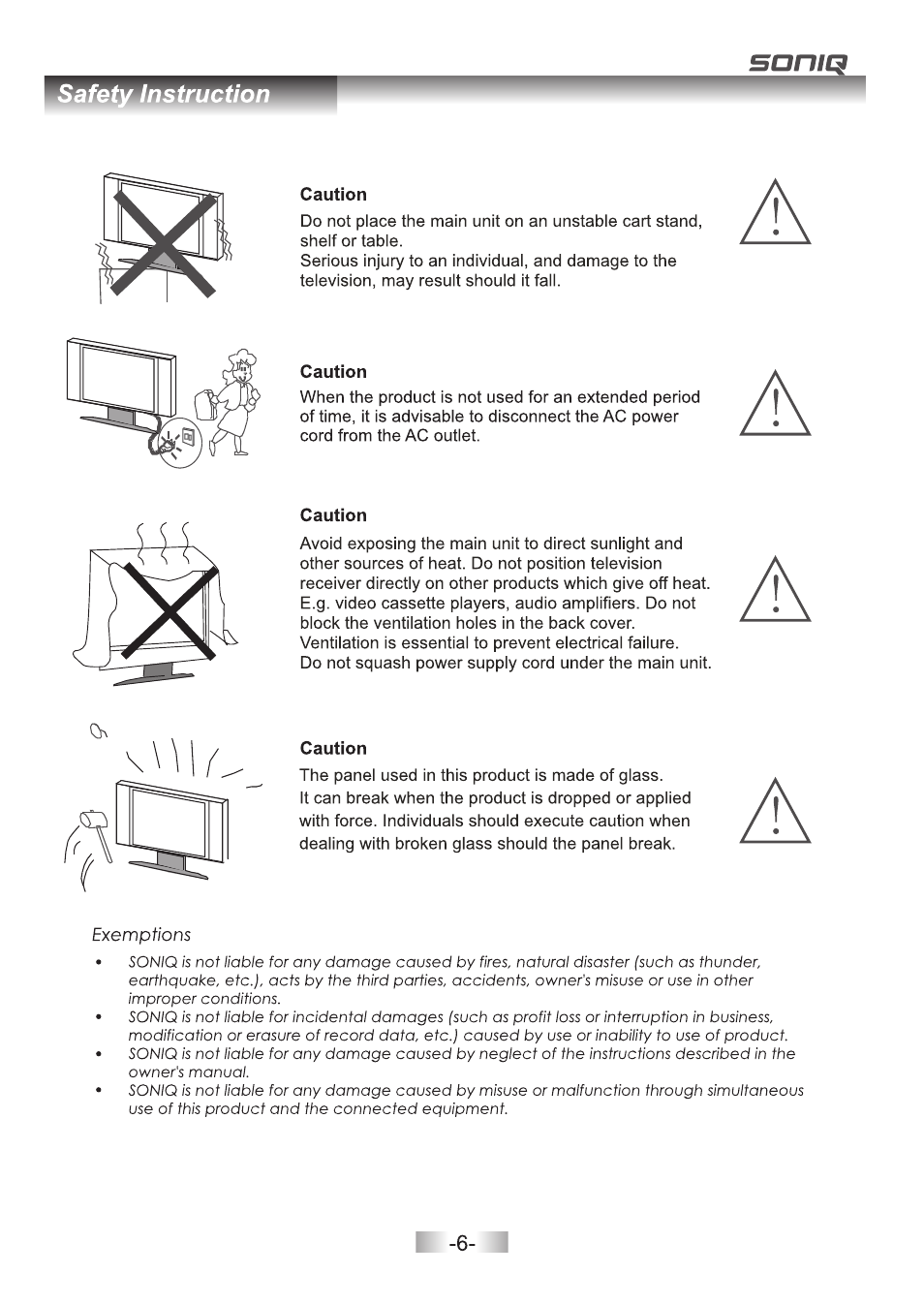 SONIQ E32Z10A User Manual | Page 7 / 35