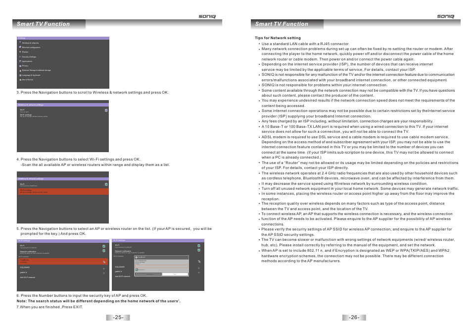 页 14, Smart tv function | SONIQ E40S12A User Manual | Page 14 / 25