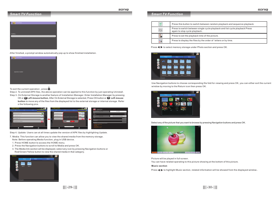 页 16, Storage total application data, Full internet access | Modify/delete sd card contents, Read phone state and identity ! ! ! 2, 16mb 2, 16mb, Smart tv function | SONIQ E40S12A User Manual | Page 16 / 25