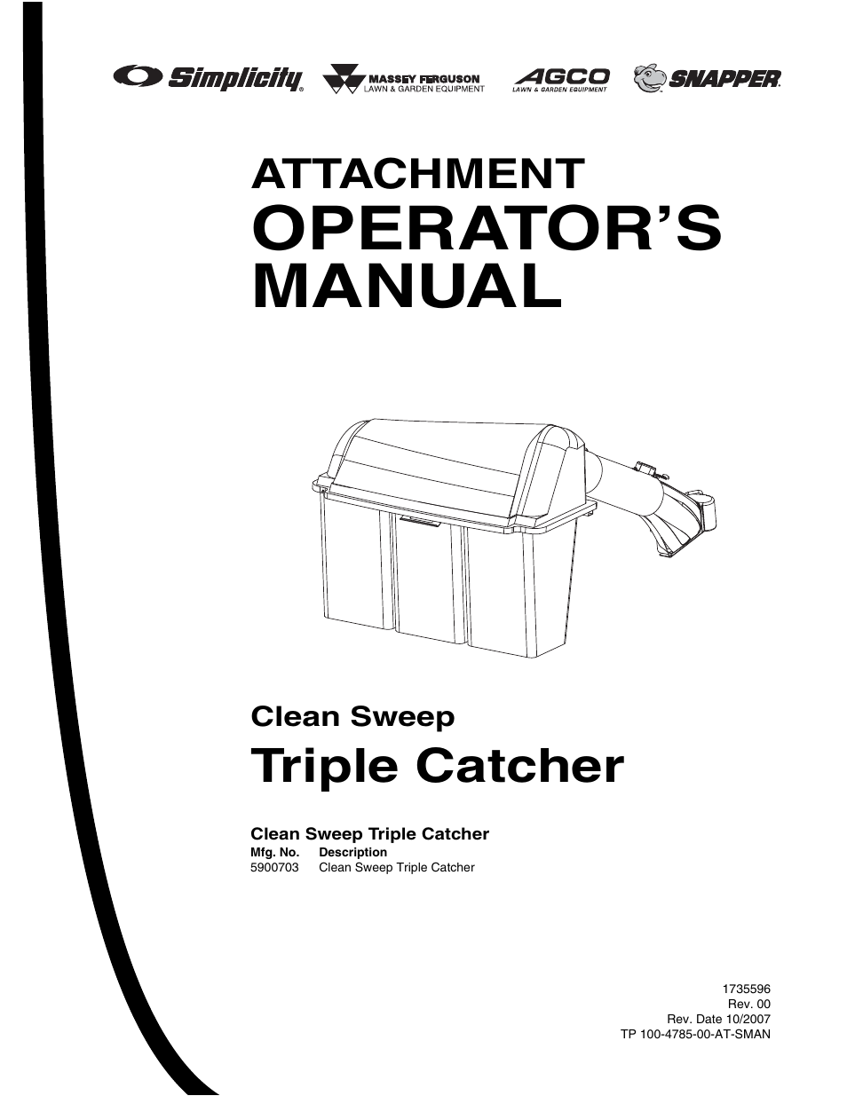 Briggs & Stratton 5900703 User Manual | 16 pages