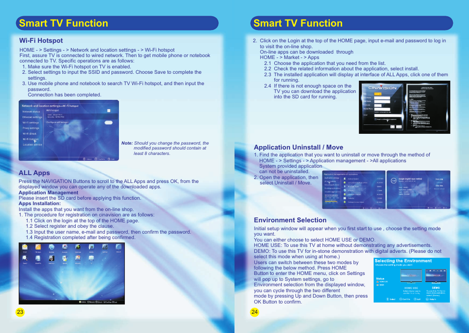 Smart tv function | SONIQ E42S14A E47S14A E55S14A User Manual | Page 12 / 24