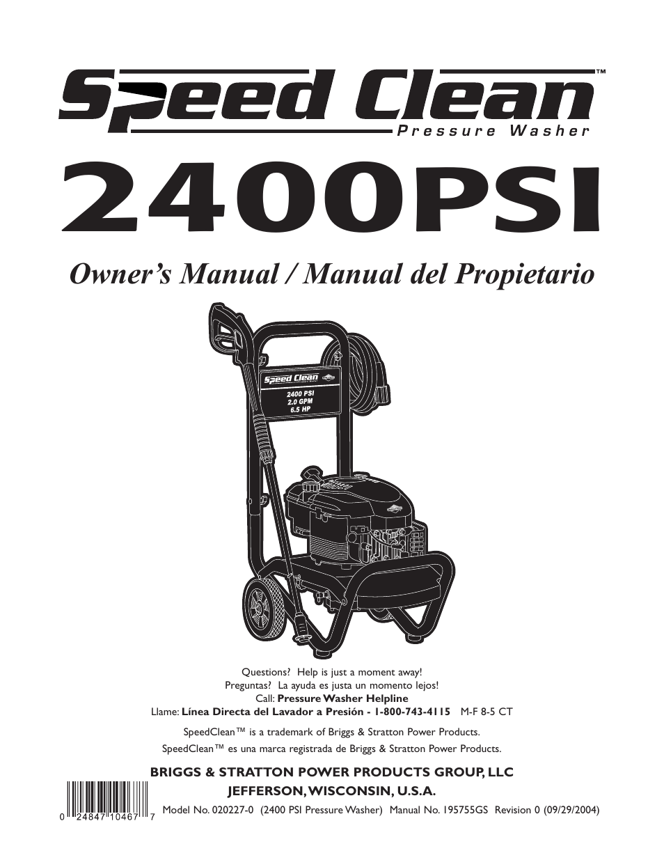 Briggs & Stratton 020227-0 User Manual | 32 pages