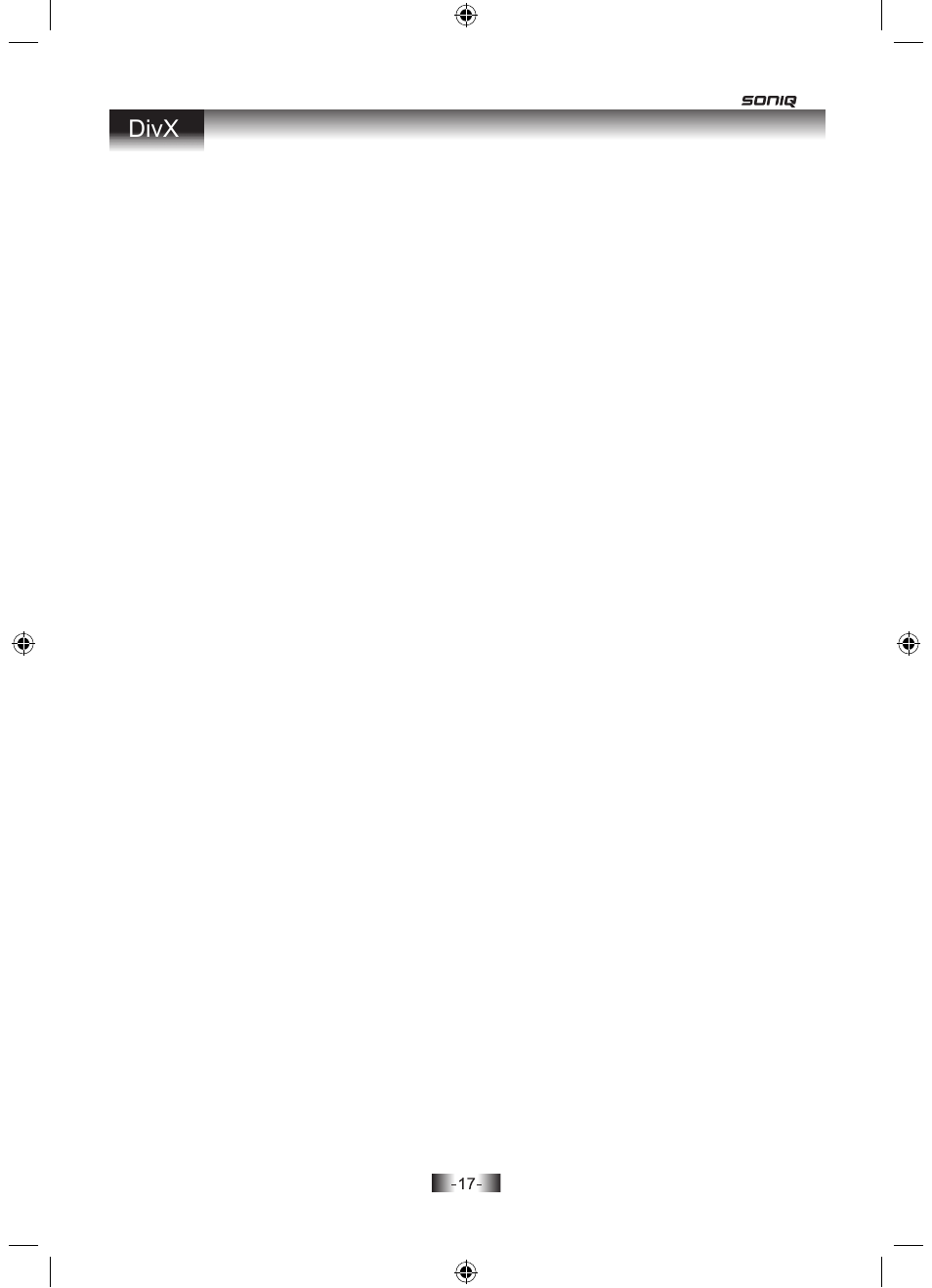 SONIQ H100 User Manual | Page 19 / 20