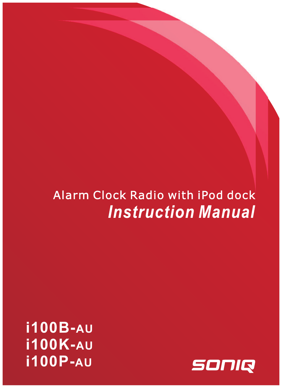 SONIQ i100B/P/K User Manual | 9 pages