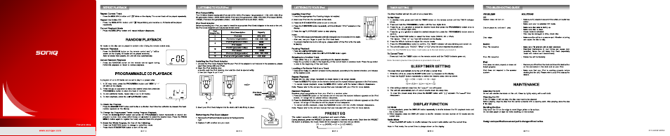 SONIQ IM120B User Manual | Page 2 / 2