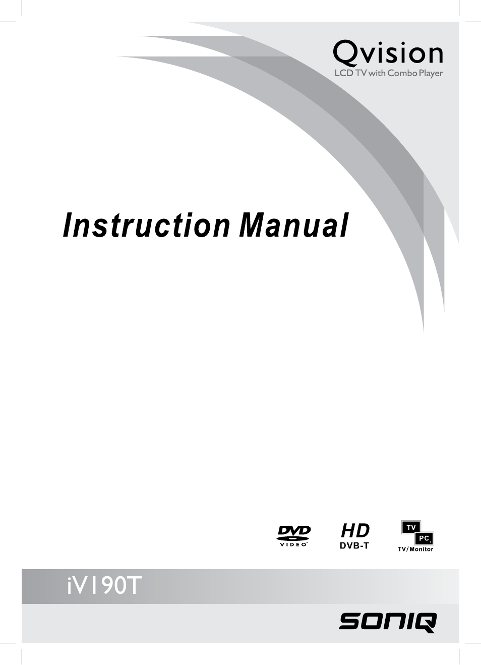 SONIQ IV190T User Manual | 35 pages