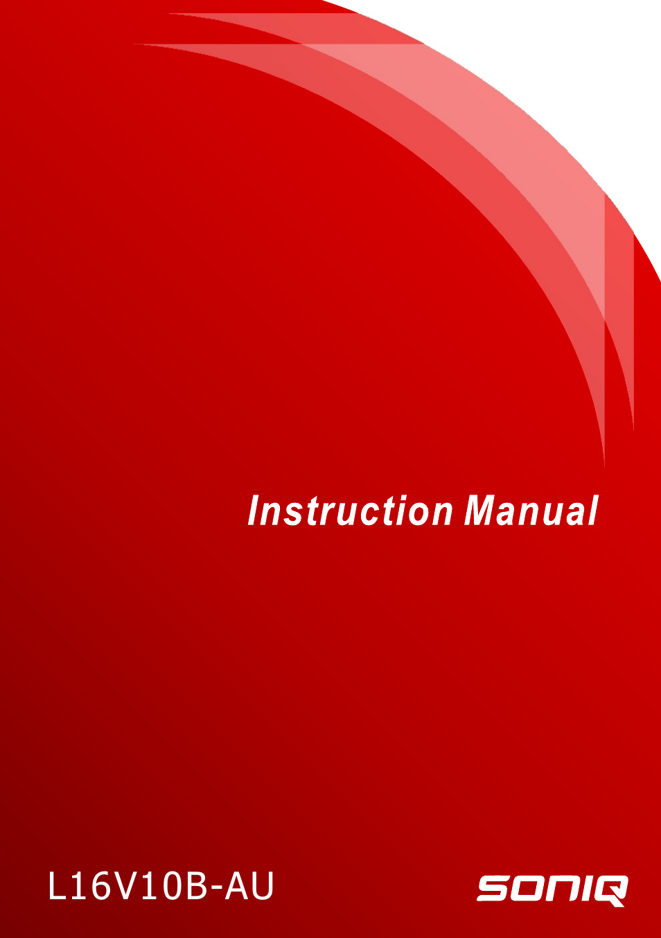 SONIQ L16V10B User Manual | 37 pages