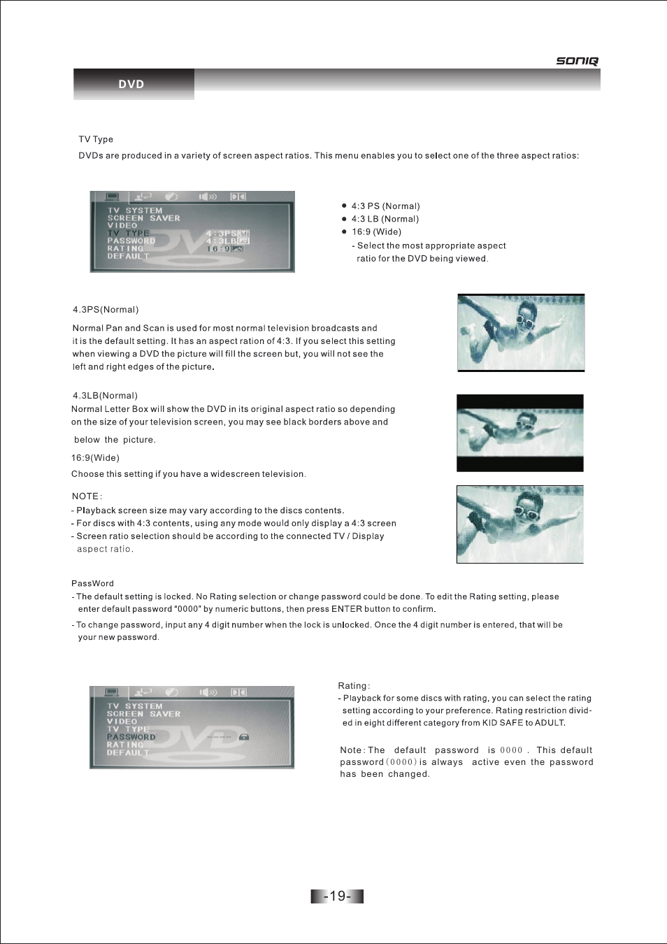 页 19 | SONIQ L26V10A User Manual | Page 20 / 27