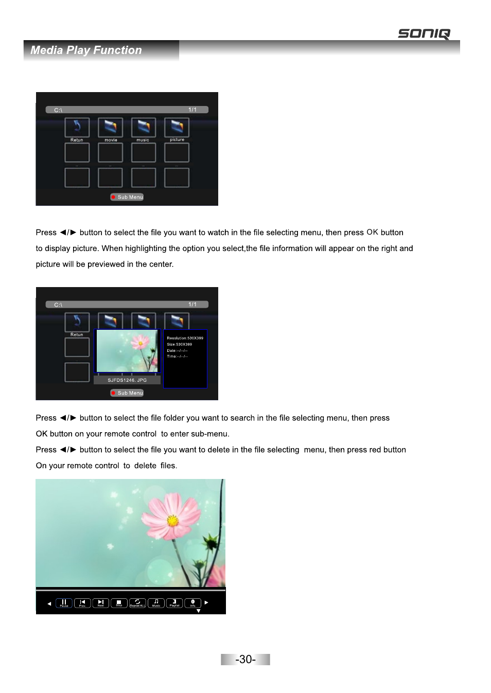 页面 32 | SONIQ L32V11B User Manual | Page 31 / 37