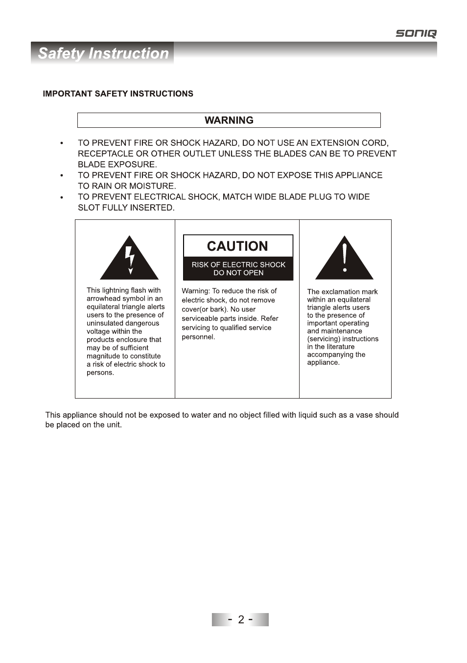 SONIQ L32V11D-NZ User Manual | Page 4 / 55