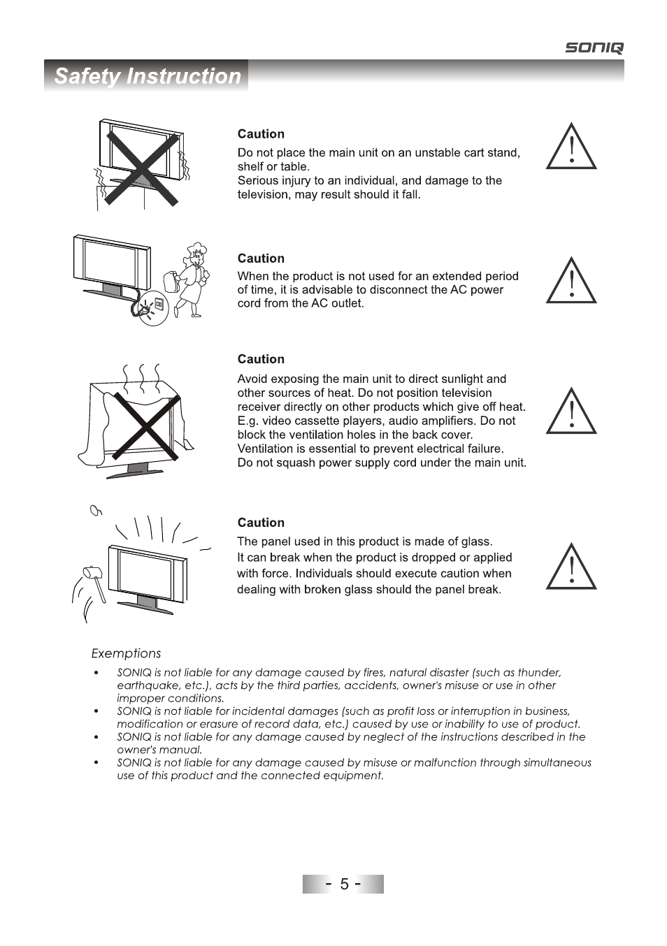 SONIQ L32V11D-NZ User Manual | Page 7 / 55