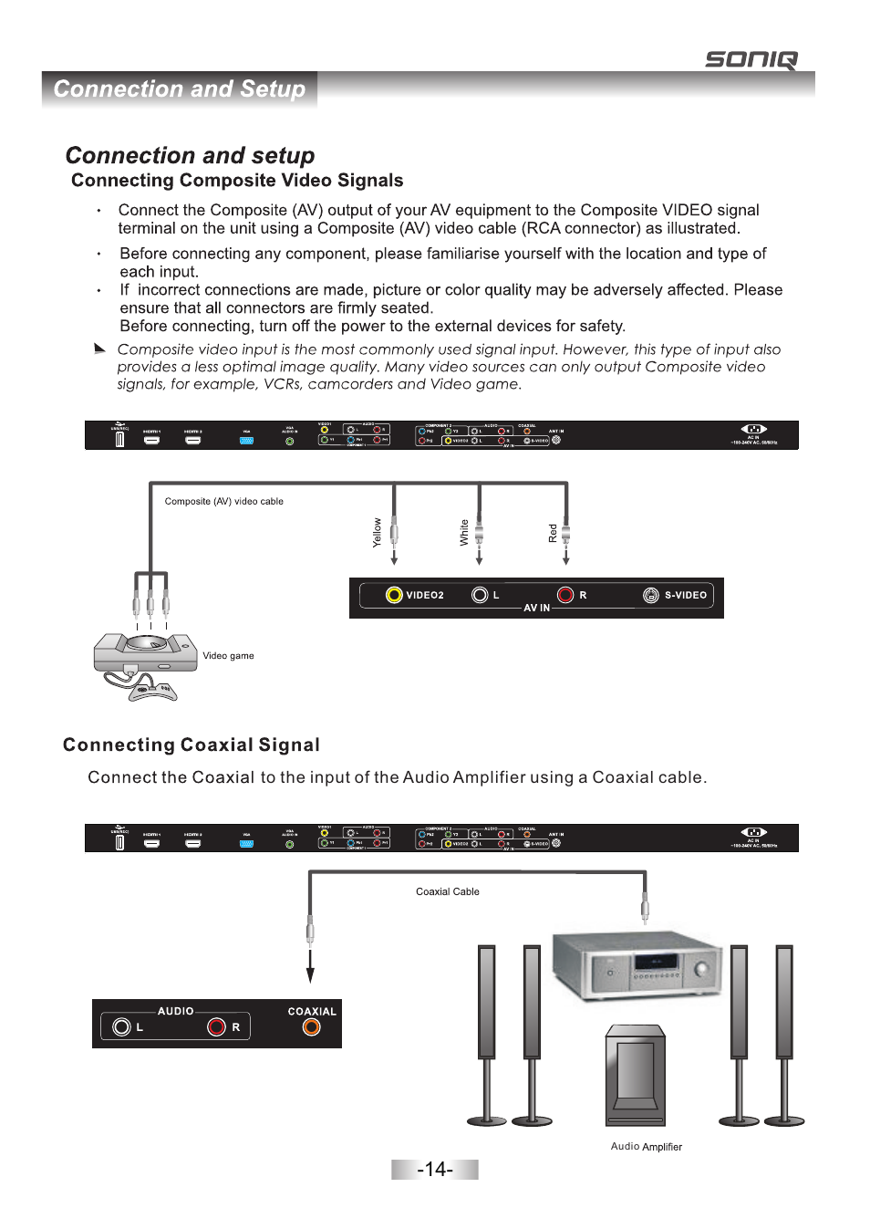 页 16 | SONIQ L42V11A User Manual | Page 16 / 38