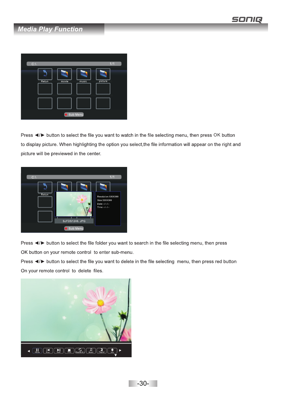页 32 | SONIQ L42V11A User Manual | Page 32 / 38