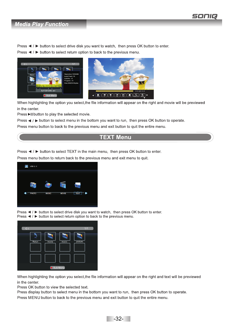 页 34 | SONIQ L42V11A User Manual | Page 34 / 38