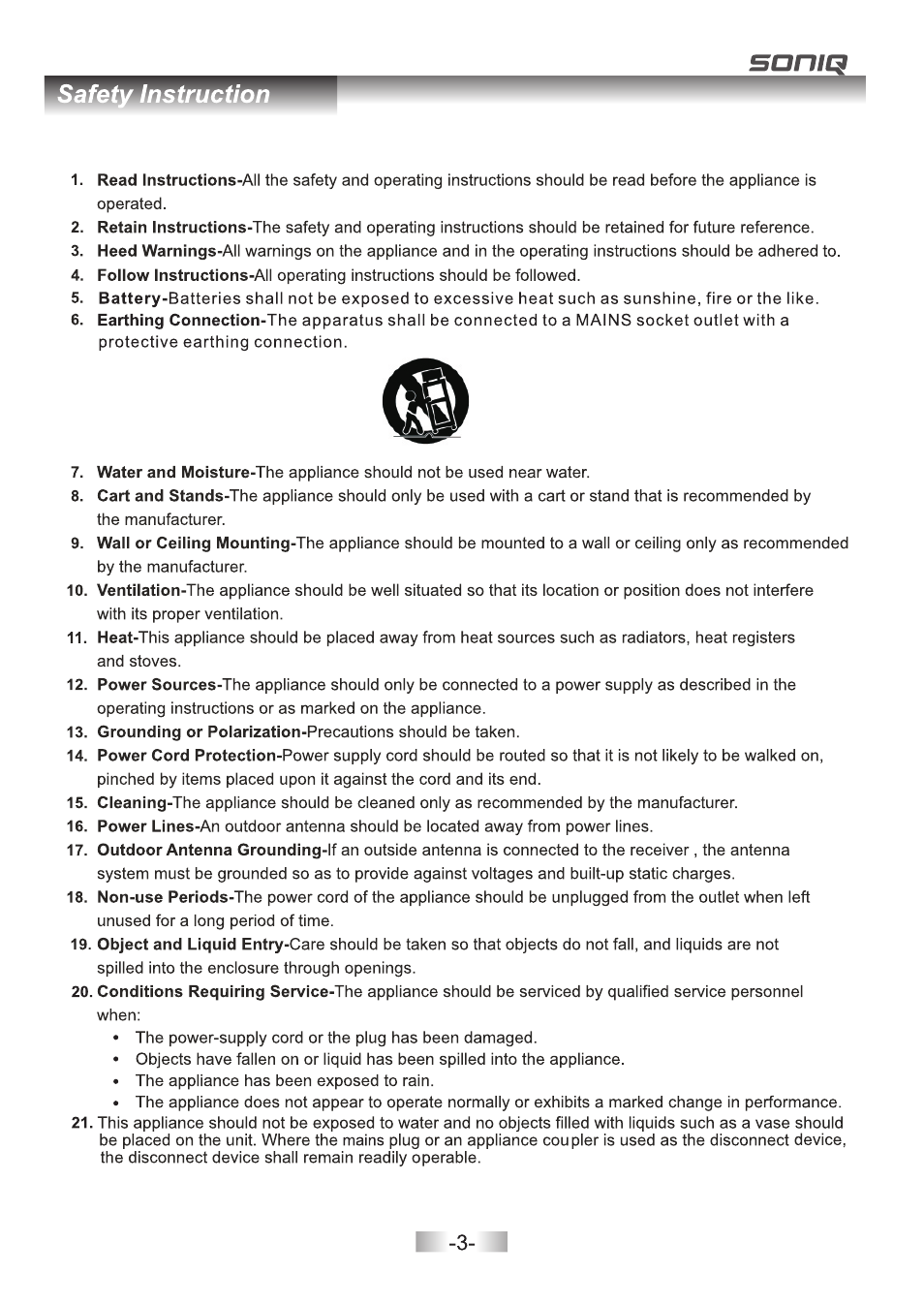 SONIQ L42V11A User Manual | Page 5 / 38