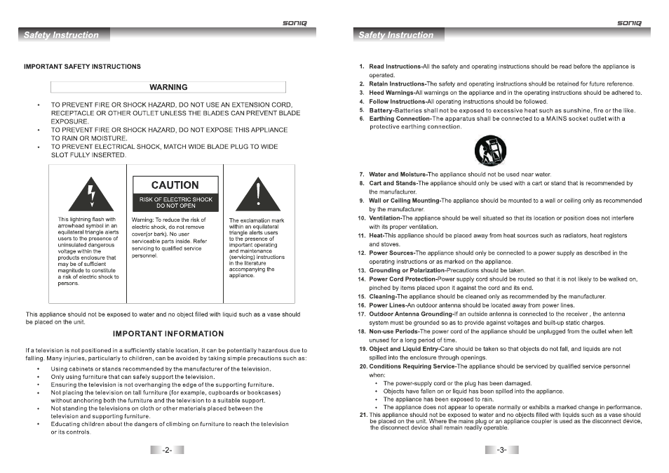 SONIQ L60U11A-AU User Manual | Page 3 / 26