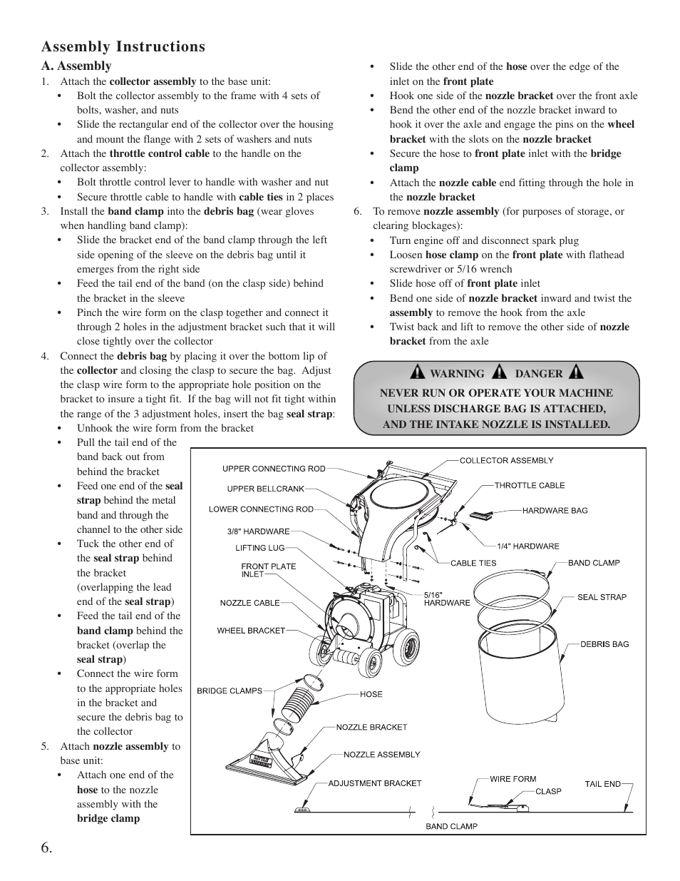 Assembly instructions | Briggs & Stratton 5631 User Manual | Page 7 / 19