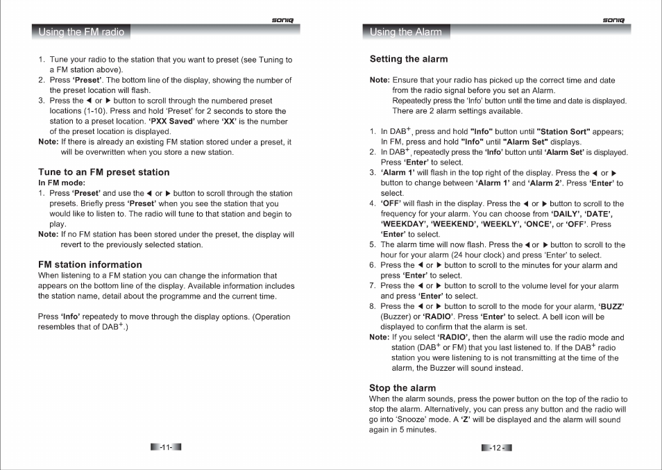 SONIQ M200 User Manual | Page 7 / 9