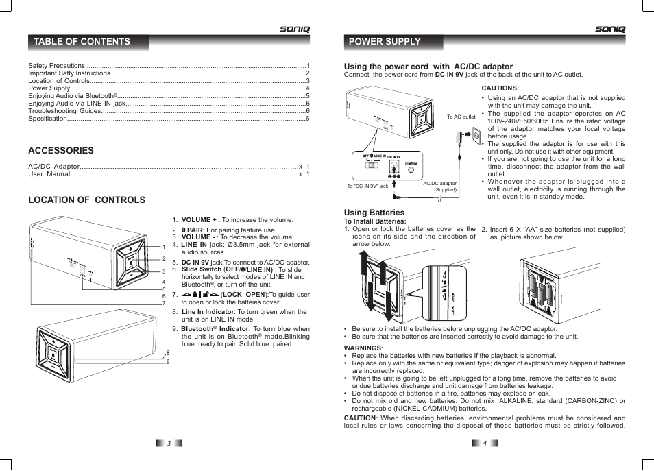 SONIQ MB200 User Manual | Page 3 / 4