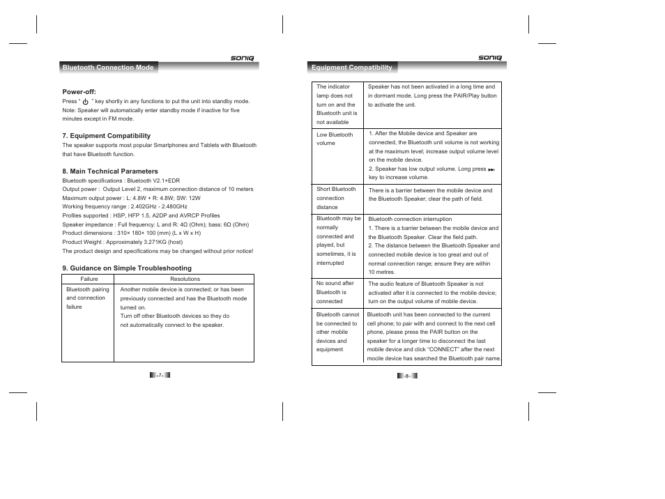 SONIQ MB205 User Manual | Page 5 / 6