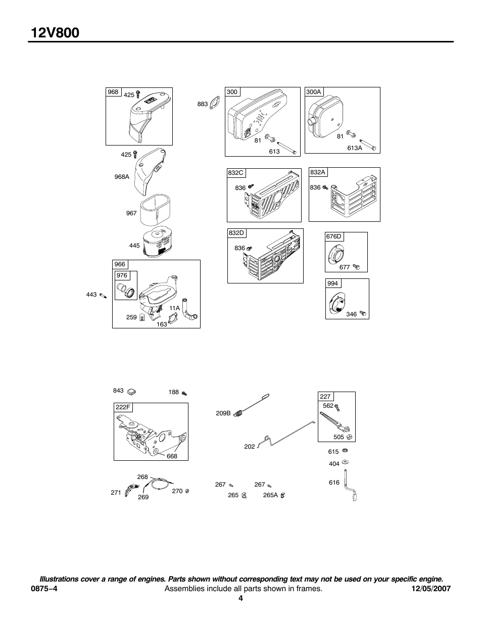 Briggs & Stratton 12V800 User Manual | Page 4 / 12