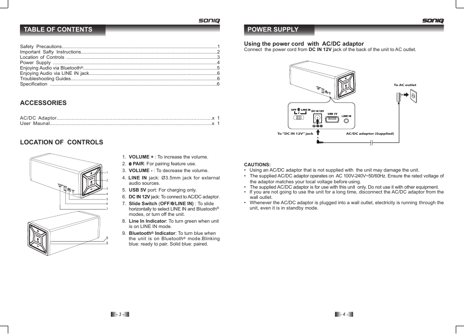 SONIQ MB301 User Manual | Page 3 / 4
