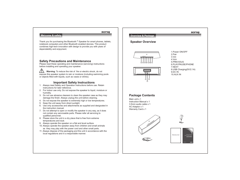 SONIQ MB412 User Manual | Page 2 / 4