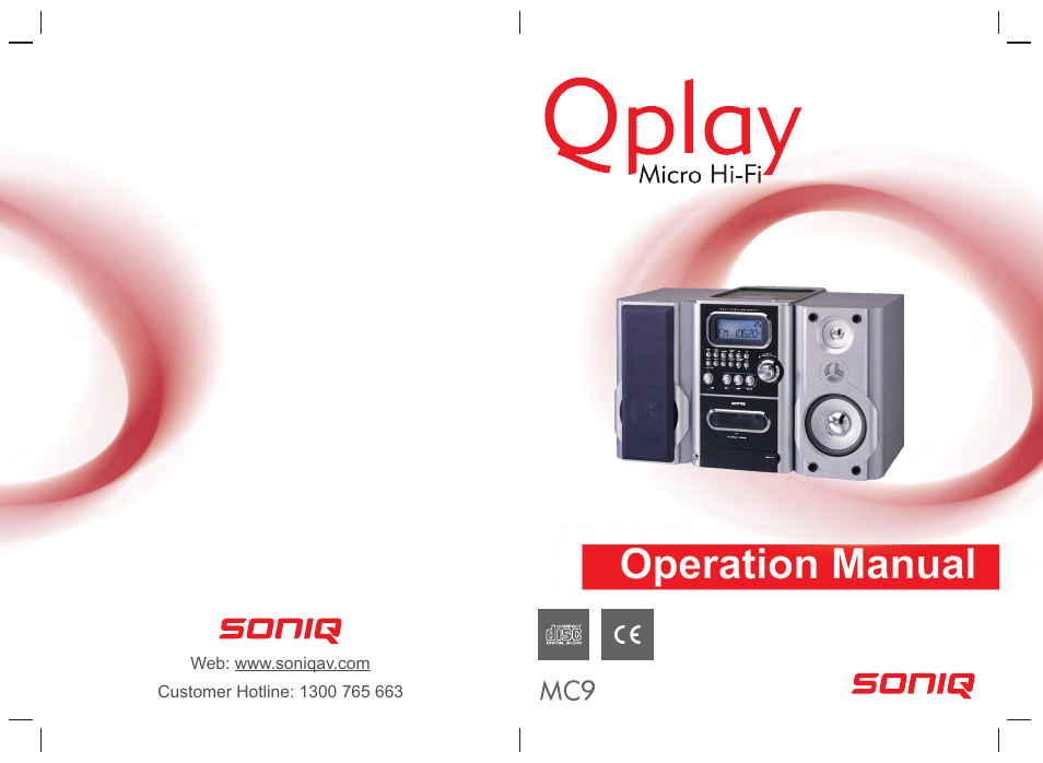 SONIQ MC9 User Manual | 13 pages