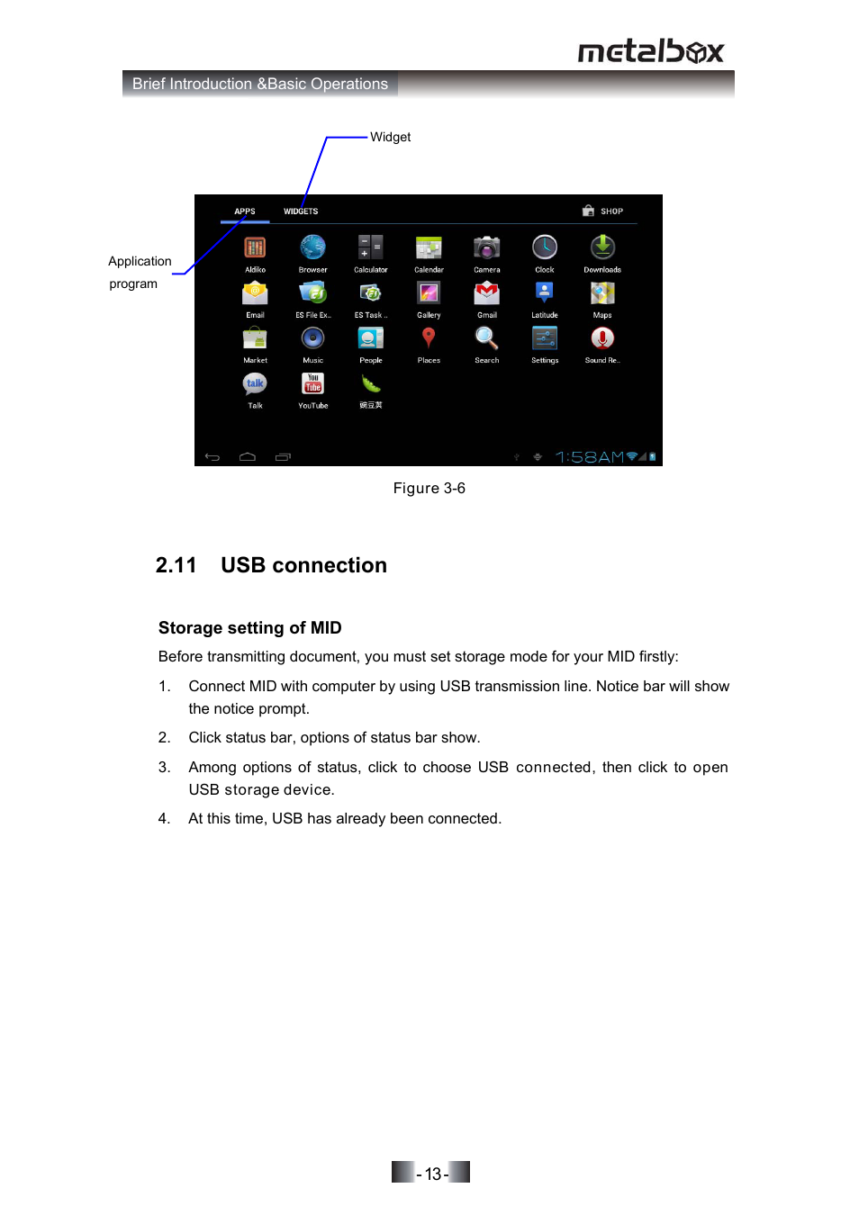 11 usb connection | SONIQ MP10 User Manual | Page 16 / 47