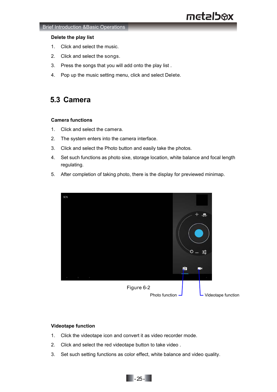 3 camera, 14 application technique | SONIQ MP10 User Manual | Page 28 / 47