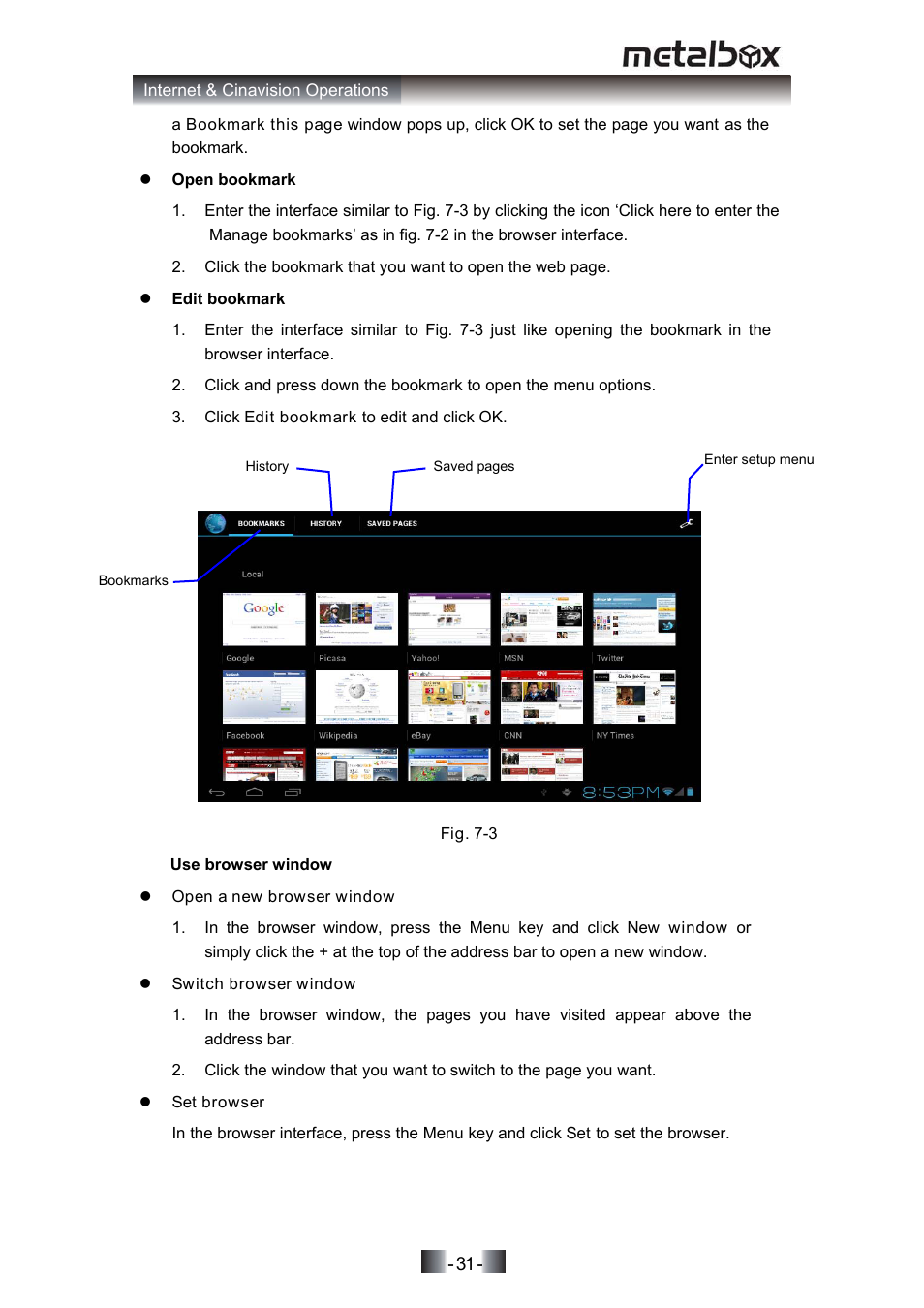 SONIQ MP10 User Manual | Page 34 / 47