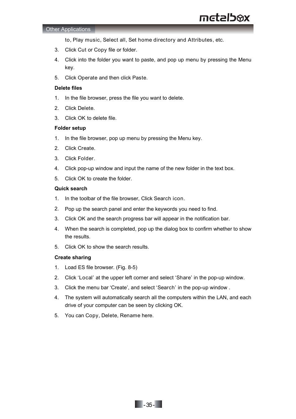 SONIQ MP10 User Manual | Page 38 / 47