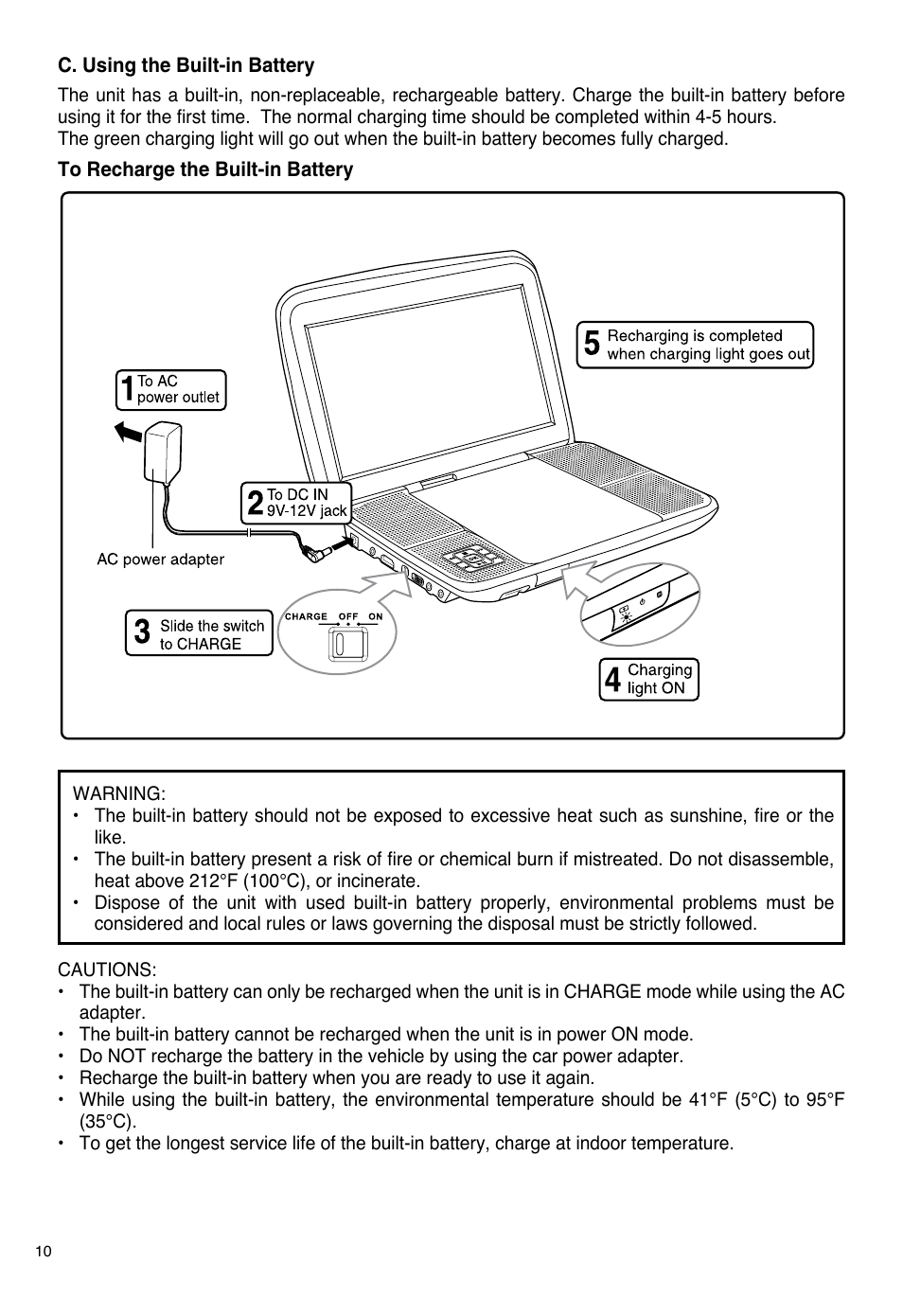 SONIQ PB100 User Manual | Page 10 / 24