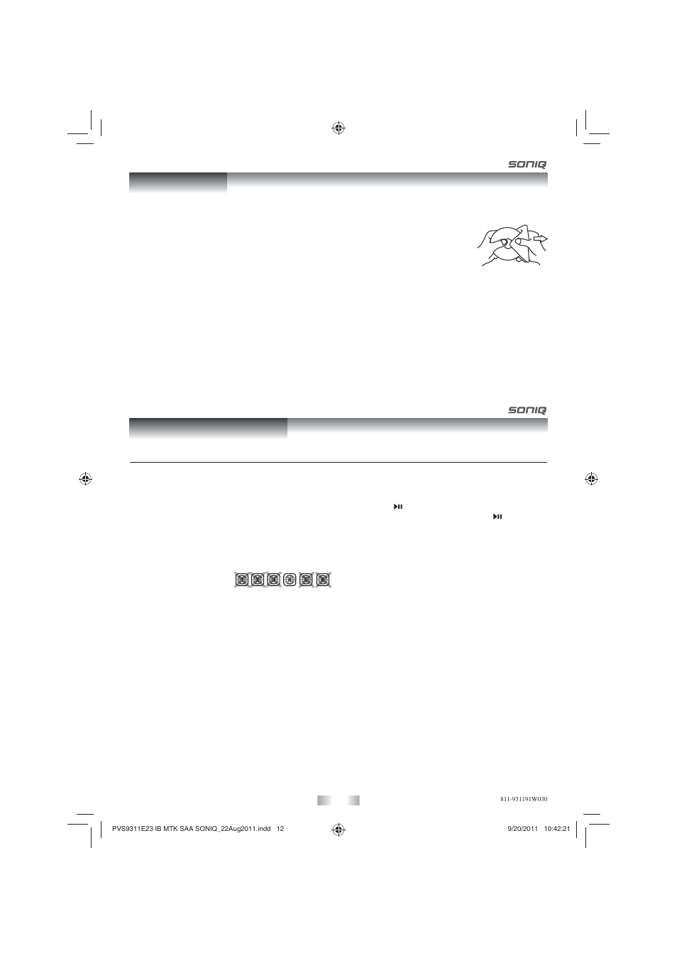 Maintenance troubleshooting guide | SONIQ PD101 User Manual | Page 12 / 12