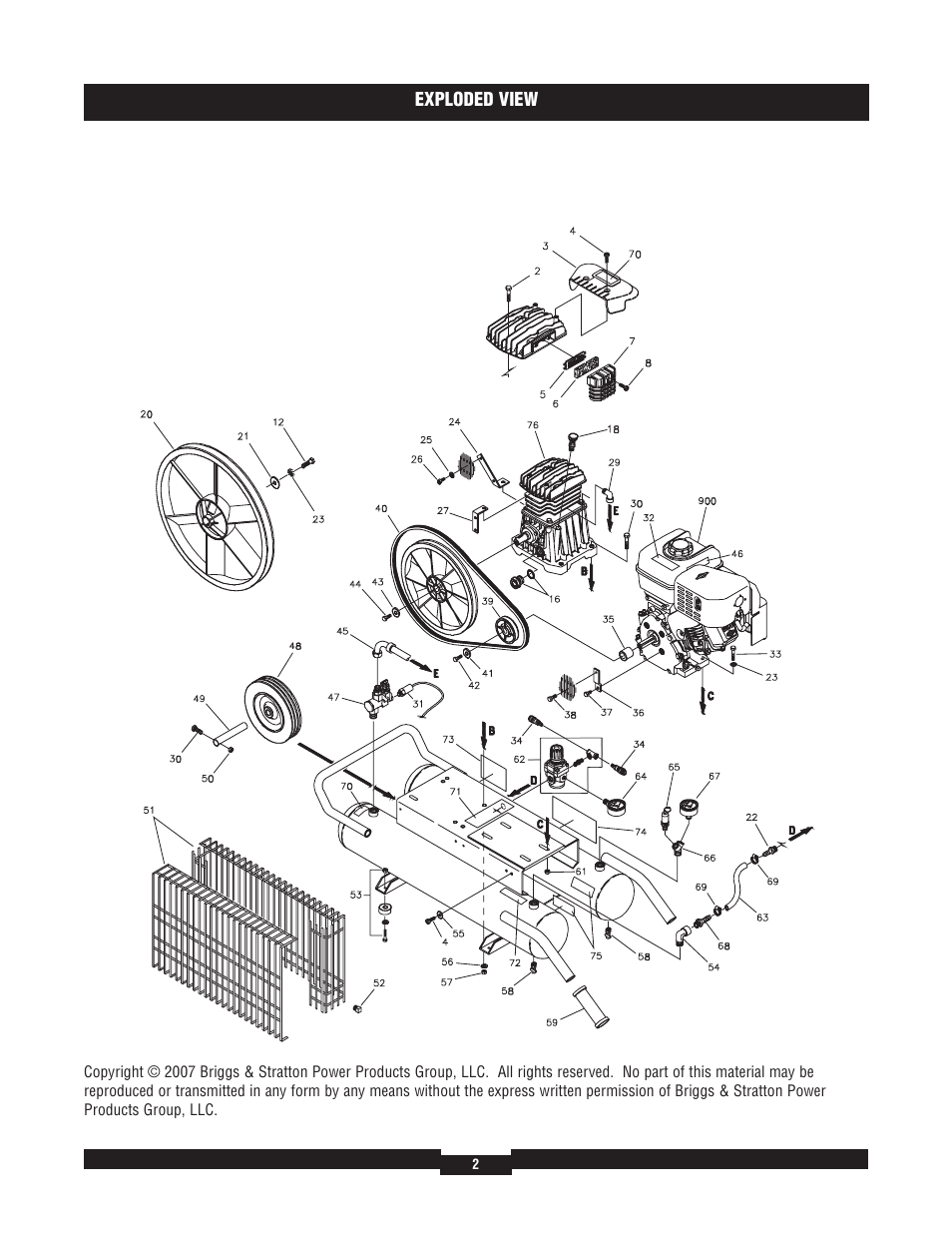 Briggs & Stratton 074002 User Manual | Page 2 / 3