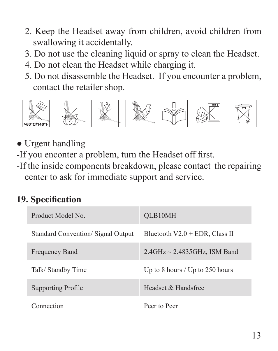 SONIQ QLB10MH User Manual | Page 15 / 24