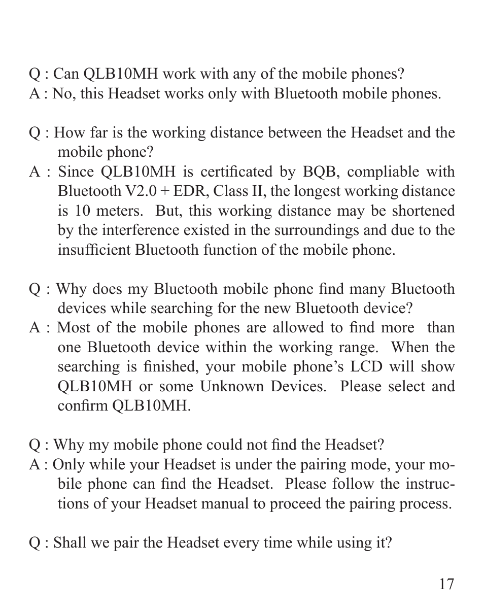 SONIQ QLB10MH User Manual | Page 19 / 24